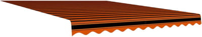 Luifelstof Vervanging - Zonnedoek - Buiten Schaduw Creëren - Waterdicht en Scheurbestendig - 350x250 cm - Oranje en Bruin