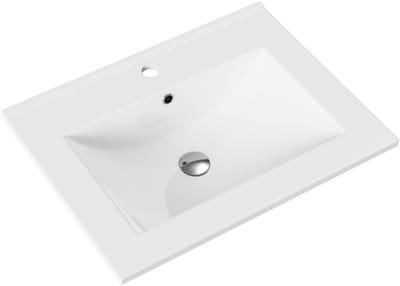 ALONI Hayat Wastafel – 60x1,5x45 cm – Kunstmarmer – Glanzend Wit