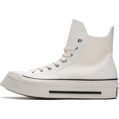 Converse Unisex Chuck 70 De Luxe Squared Egret/black/egret Size: 37.5 | Sneakers Outlet | Unisex | Zwart