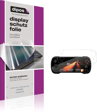 dipos – 2x Beschermfolie geschikt voor AYANEO Pocket FIT | Krasbestendige & heldere Screenprotector Ultra-Thin