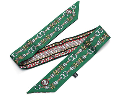 Langwerpig Mode-Accessoire met Tijdloos Grafisch Patroon en Schuine Uiteinden (86x5cm) - Stijl 4
