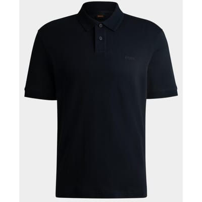 BOSS ORANGE Pe_interlock Polo's & T-shirts Heren - Polo shirt - Donkerblauw - Maat L