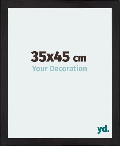 Your Decoration - Fotolijst 35x45 cm - MDF - Zwart Houtnerf - Mura