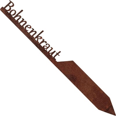 Tuinsteker Kruiden - Plantenbordjes Etiketten - Tuin Decoratie - Weerbestendig Metaal - 24 x 25 cm - Edelroest