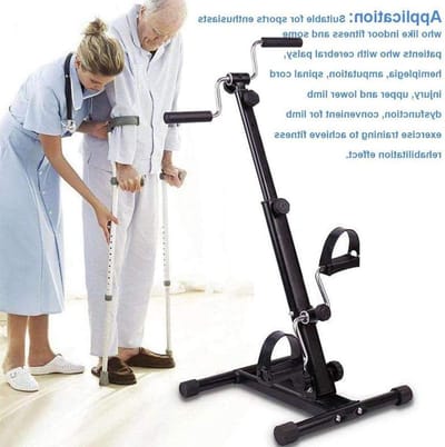 Pedaaltrainer Hometrainer - Revalidatie Machine - Lichaamsbeweging Thuis - Verstelbare Weerstand - 41x41x79-88CM - One Color