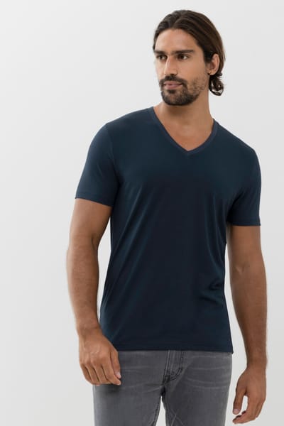 mey Herren V-Hals Serie Dry Cotton Colour