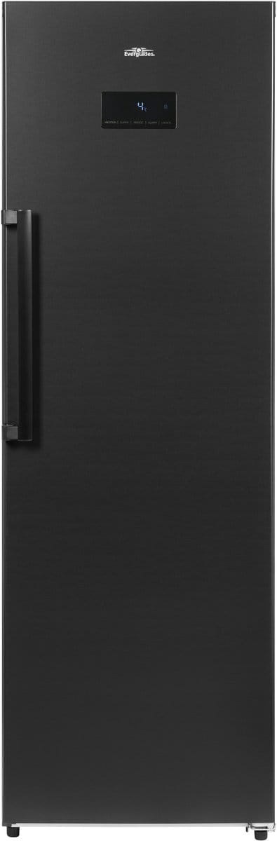 Everglades EVOD5051 - Hoge Koeler - Dark Inox - D Klasse - No Frost - 359 Liter - 39dB - Display Op Deur - 5 Jaar Garantie