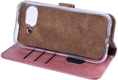 Rixus Bookcase For Google Pixel 10a Pink