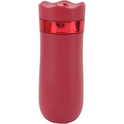 French Press Mok RVS Geïsoleerd Draagbaar 320ml Chinese Stijl Koffiemok voor Buiten rood