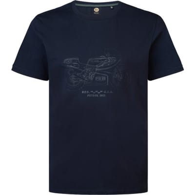 Petrol Industries - Heren Artwork T-shirt Susitna - Blauw - Maat M