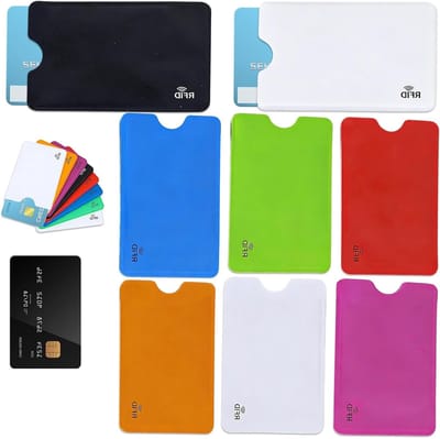 8 Stuks Kleurige Anti-Diefstal Beschermkaarten, RFID Blokker, Gegevensbescherming, NFC Beschermhoes voor Kaarten