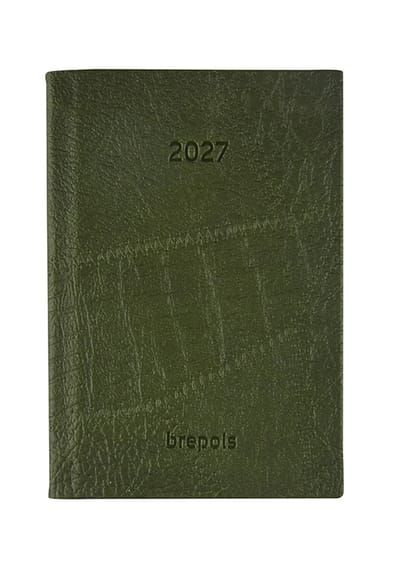 Brepols agenda 2027 - DELTA [0.834] - LUCCA - Zakagenda - 1 week op 2 pagina's - Weekoverzicht - Groen - 8.1 x 12 cm/Klein formaat!!