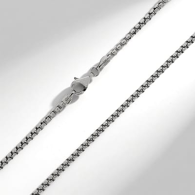 Cavill - Zilveren Halsketting 925 Sterling Zilver Gerhodineerd - 50 cm - Tijdloos Elegant Design - Fijne Schakels - Dames & Heren