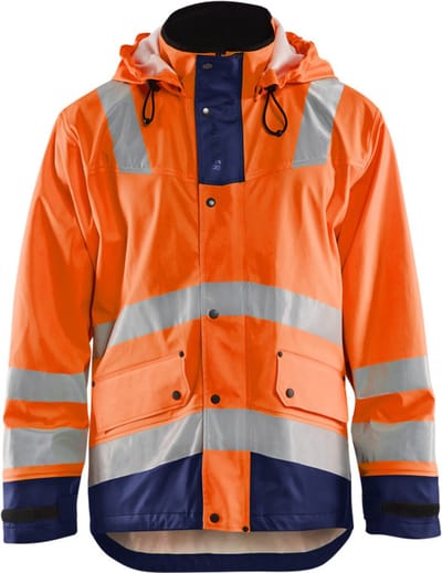 Blaklader Regenjas High Vis LEVEL 2 4302-2003 - High Vis Oranje/Marineblauw - 4XL