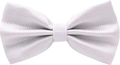 Fako Fashion® - Vlinderstrik - Vlinderdas - Strik - Kleine Ruit - 12cm - Wit