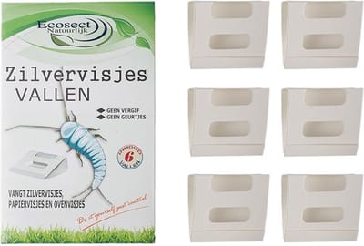 Zilvervisjes  vallen 6 stuks | Zilvervisjesval | Zilvervisje