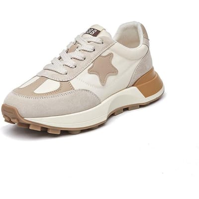 Forrest Gump Schoenen Dames Lente Nieuw Koreaanse Stijl Mode Sterren Casual Alles-Match Daddy Schoenen 40 white