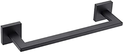 Matzwarte Handdoekstang Wandmontage 12 Inch - Roestvrijstalen Handdoekenrek voor Badkamer