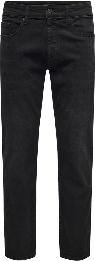ONLY and SONS Jeans - ONSWEFT REGULAR BLACK 8638 MAT DNM NOOS - W29L32 tot W36L34 - voor Mannen - zwart