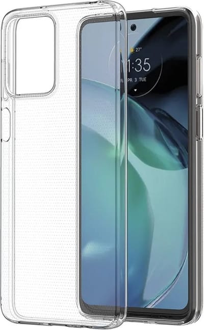 MoDo hoesje geschikt voor Motorola Moto G13/ G23 - Siliconen/TPU/Kunststof Back Cover - Transparant