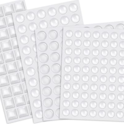 204-delige Adhesieve Elastische Buffer Set met Diverse Vormen - Transparante Beschermende Stootdempers voor Geluiddemping van Kasten en Deuren in Meubels