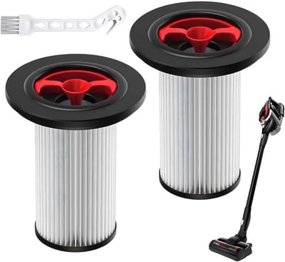 2 Vervangfilters voor Bosch Unlimited Gen2 Serie 8 Stofzuiger met HEPA Filter en Schoonmaakborstel, Geschikt voor Stofzuiger Onderdelen en Accessoires