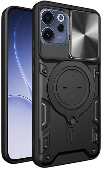 Hoesje geschikt voor Oppo Reno15 F/FS - Techsuit CamGuard Pro Back Cover - Zwart