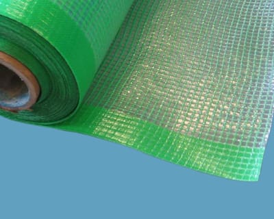 AGRI plus Gitterfolie 6,0 × 15,0 m – Gewapende kassenfolie met nagelrand