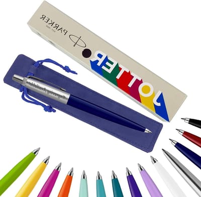 Balpen - Schrijfgerei - Dagelijks Gebruik - Gravure Mogelijk - 0.7mm 1mm - Donkerblauw