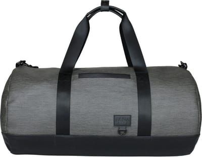 Ronde sporttas grijs - heren sporttas rond - reistas/weekendtas waterafstotend - luxe kwaliteit sporttas - roltas - duffelbag