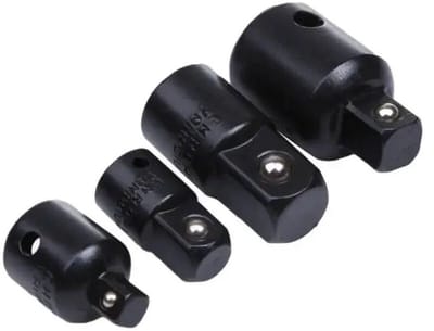 Ratelsleuteladapter, set met door elektroforese aangedreven snelheidsreductorsleutels, 4-delige set, 1/4, 3/8, 1/2