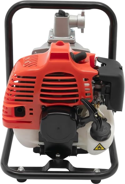 Benzine waterpomp - Motor tuinpomp - Water verplaatsen - Aluminiumlegering pomphuis - 1 inch - Zwart en rood