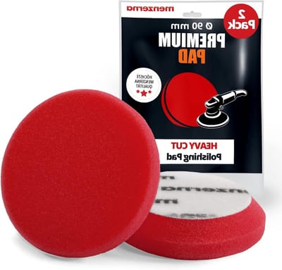Polijstspons Hard - Schuim Pad - Lak Herstellen - Verwijdert Krassen - 95 mm 2 Stuks - Rood