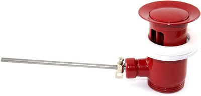 Afvoergarnituur - Wastafelafvoer Stoppenset - Badkamer Afvoer - Roestvrij Messing - 1 1/4 inch - Rood