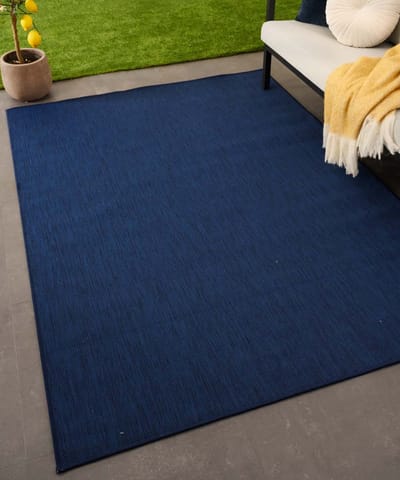 Buitenkleed effen - Flip donkerblauw 160x220