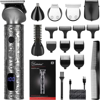 Baard Trimmer Kit - Professionele Tondeuse - Gezichtsverzorging Thuis - 6-in-1 Systeem - 21x13x6 cm