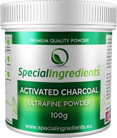 Activated Charcoal - 10 kg - Geactiveerde Houtskool - Actieve Kool - 100% Plantaardig - Hersluitbare Pot - Recycled Plastic