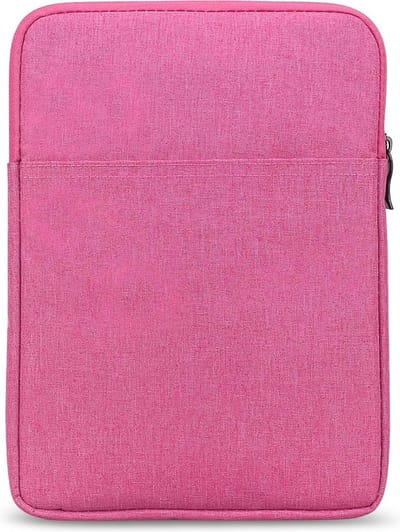DrPhone S02 6 Inch Sleeve Beschermhoes - E-reader Hoes - Geschikt voor o.a Kindle & Kobo - Universele Draagtas met Ristsluiting , Voorvak en Zachte Binnenvoering - Roze