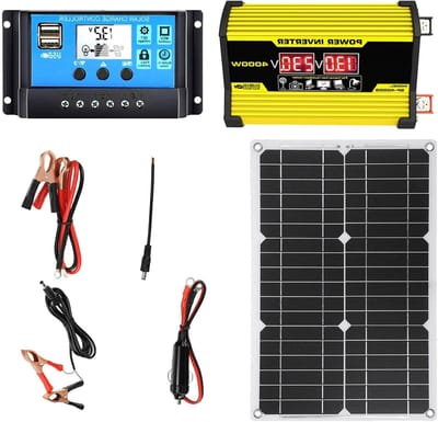 Compleet Zonne-systeem - Energie Kit - Off-Grid Stroom - Inclusief Controller - 300 W - Meerkleurig