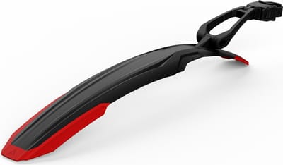 Acid Mudguard Vane Pro Rear - 27.5 inch mountainbike - zwart/rood