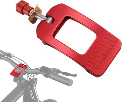 Fietsstuursteun - Zadelpenklem - Dagelijks Pendelen - Snelspanner Mechanisme - 12 x 4 x 3 cm - Rood