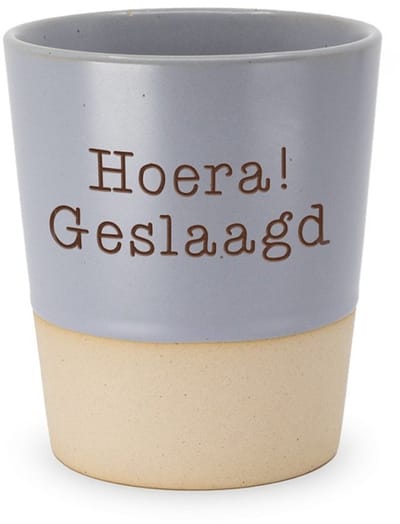 Mok - Beker - Koffie - Geslaagd - Keramiek - lint: "Speciaal voor jou" - Cadeauverpakking