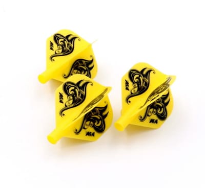 Cuesoul - Tero Flight System AK4 Flower - Yellow Standard - Dart Flights