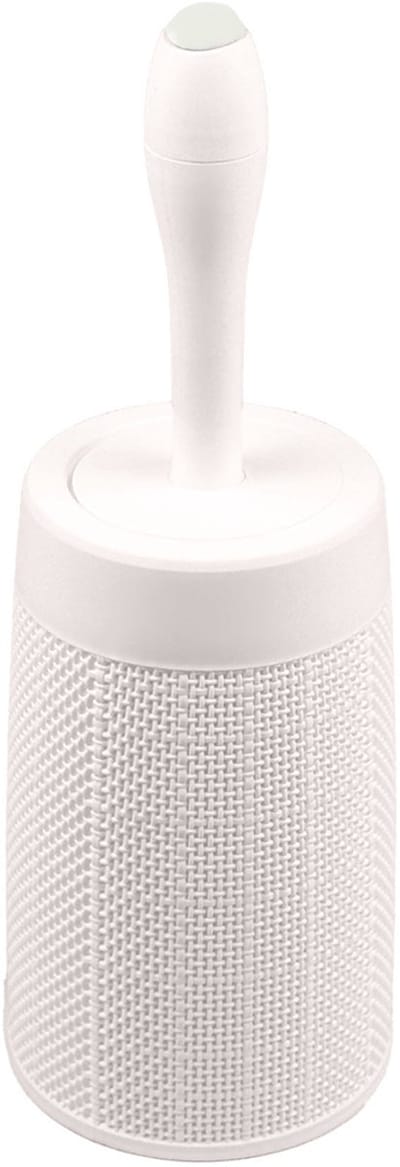 Toiletborstel 'Hessian' - WC borstel met houder - Doseerknop - Hygiënisch - Crème