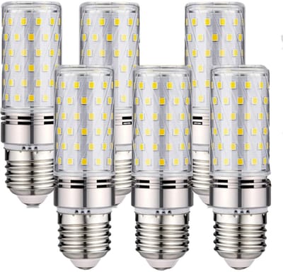 EXCITAT E27 LED-lamp - 16W koel wit 6000K - Grote E27 LED-schroeffitting - 360° stralingshoek - Niet dimbaar - 6-pack