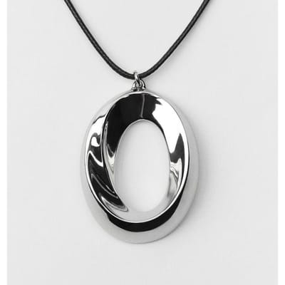 2024 ZAA Vintage Rond En Métal Géométrique Pendentif Collier pour Femmes Mode Cou Bijoux Accessoires De Fête De Vacances argenté