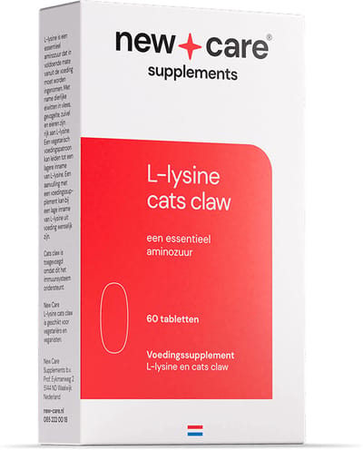 New Care L-Lysine Cats Claw - 60 tabletten - vegetarisch