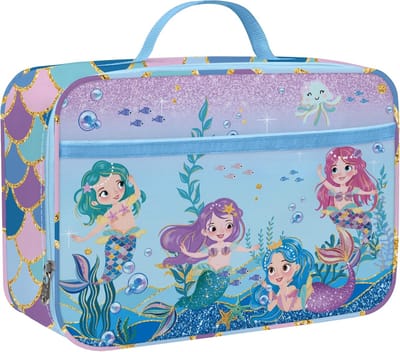 Thijox - Clastyle Zeemeermin Geïsoleerde Lunchtas voor Kinderen - Grote Thermische Koeltas - Blauw - Perfect voor Picknick, School, en Dagjes Uit