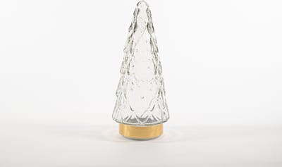 Anna's Collection - Tree Glass 10,5X24,5Cm Clear With Golden Base 1...