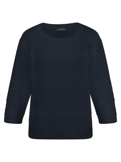 Trui boothals Van BASLER blauw